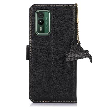 Nokia XR21 Læderpung med RFID - Sort