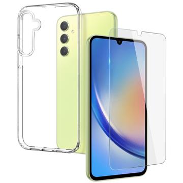 Samsung Galaxy A34 5G Northjo 2-i-1 Beskyttelsessæt - Klar