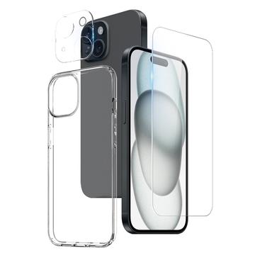iPhone 15 Northjo 3-i-1 Beskyttelsessæt
