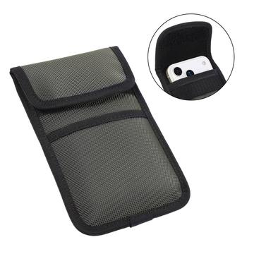 Nylon-taljevæsk med kortholder og karabinhage, 6.7-7" - grøn