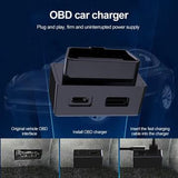 OBD-biloplader til Tesla Model 3/Y - 30W USB-C, 18W USB-A