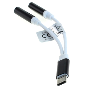 OTB 2-i-1 USB-C / 3.5mm Oplader & Audio Adapter - Hvid
