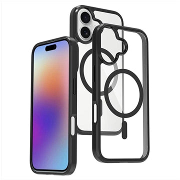 iPhone 17 Okkes MagSafe Hybrid Cover - Sort / Klar