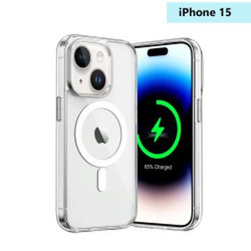 iPhone 15 Okkes MagSafe Hybrid Cover - Klar