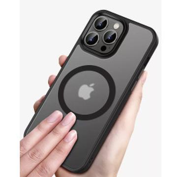 iPhone 15 Okkes MagSafe Hybrid Cover - Sort / Klar