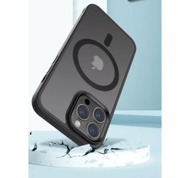 iPhone 15 Okkes MagSafe Hybrid Cover - Sort / Klar
