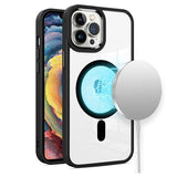iPhone 15 Pro Okkes MagSafe Hybrid Cover - Sort
