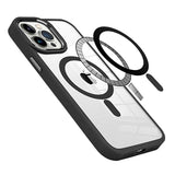 iPhone 15 Pro Okkes MagSafe Hybrid Cover - Sort