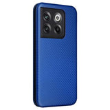OnePlus 10T/Ace Pro Flip Cover - Kulfiber - Blå