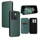 OnePlus 10T/Ace Pro Flip Cover - Karbonfiber - Grøn