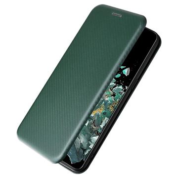 OnePlus 10T/Ace Pro Flip Cover - Karbonfiber - Grøn