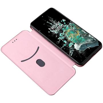 OnePlus 10T/Ace Pro Flip Cover - Karbonfiber - Rødguld