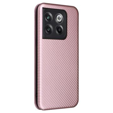 OnePlus 10T/Ace Pro Flip Cover - Karbonfiber - Rødguld