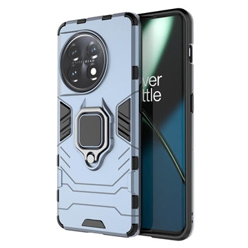 OnePlus 11 Hybrid Cover med Ring Holder - Blå