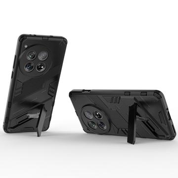 OnePlus 12 Armor Series Hybrid Cover med Stand - Sort