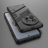 OnePlus 12 Armor Series Hybrid Cover med Stand - Sort