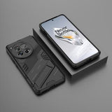 OnePlus 12 Armor Series Hybrid Cover med Stand - Sort