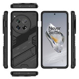 OnePlus 12 Armor Series Hybrid Cover med Stand - Sort
