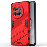 OnePlus 12 Armor Series Hybrid Cover med Stand - Rød