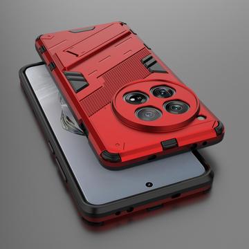 OnePlus 12 Armor Series Hybrid Cover med Stand - Rød