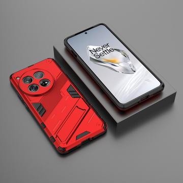 OnePlus 12 Armor Series Hybrid Cover med Stand - Rød