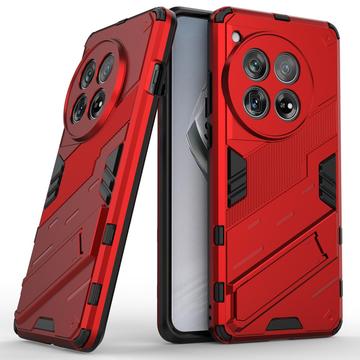 OnePlus 12 Armor Series Hybrid Cover med Stand - Rød