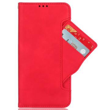 OnePlus 12 Pung Cover med Kortholder - Rød