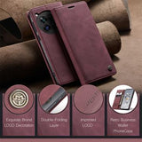 OnePlus 12 Caseme 013 Series Pung - Vinrød