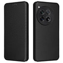 OnePlus 12 Flip Cover - Karbonfiber - Sort