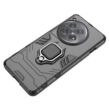 OnePlus 12 Hybrid Cover med Ring Holder - Sort