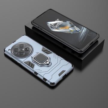 OnePlus 12 Hybrid Cover med Ring Holder - Blå
