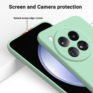 OnePlus 12 Liquid Silikone Cover med Strop - Grøn