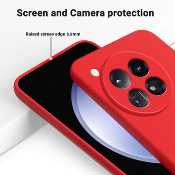 OnePlus 12 Liquid Silikone Cover med Strop - Rød