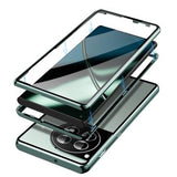 OnePlus 12 Magnetisk Cover med Hærdet Glas - Mørkegrøn