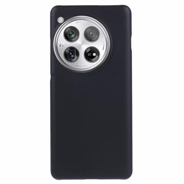 OnePlus 12 Gummibelagt Plastik Cover - Sort