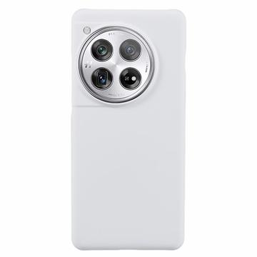 OnePlus 12 Gummibelagt Plastik Cover - Hvid