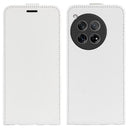 OnePlus 12 Vertikal Flip Taske med Kortholder - Hvid