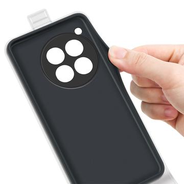 OnePlus 12 Vertikal Flip Taske med Kortholder - Hvid