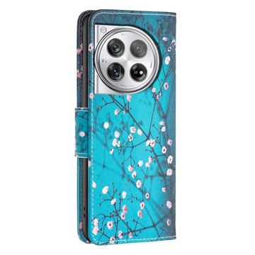 OnePlus 12 Wonder Series Pung - Hvid Blomster