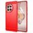 OnePlus 12R/Ace 3 Børstet TPU Cover - Karbonfiber - Rød