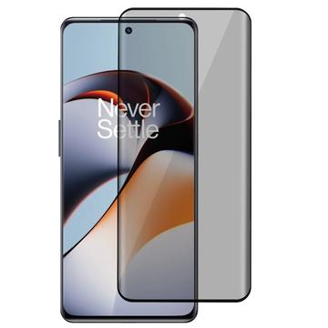 OnePlus 12R/Ace 3 Privacy Full Cover Skærmbeskyttelse Hærdet Glas - Sort Kant