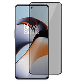 OnePlus 12R/Ace 3 Privacy Full Cover Skærmbeskyttelse Hærdet Glas - Sort Kant
