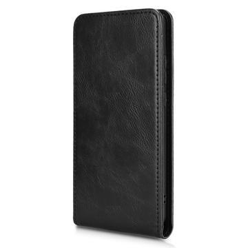 OnePlus 13 Vertikal Flip Taske med Kortholder - Sort