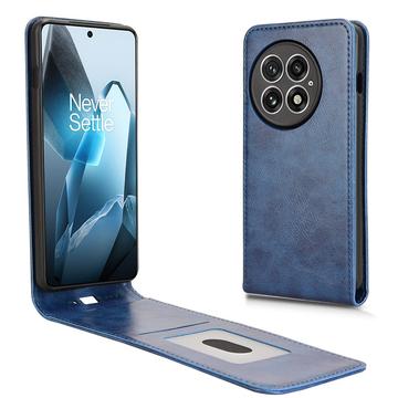 OnePlus 13 Vertikal Flip Taske med Kortholder - Blå