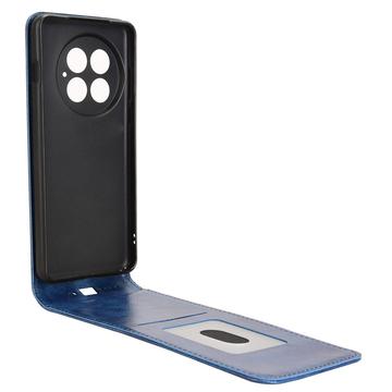 OnePlus 13 Vertikal Flip Taske med Kortholder - Blå