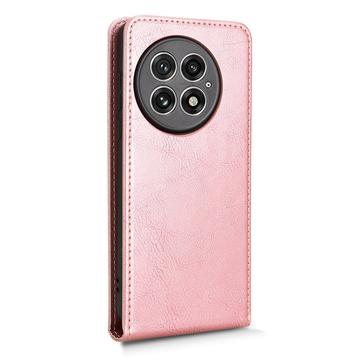 OnePlus 13 Vertikal Flip Taske med Kortholder - Rødguld