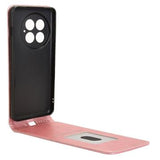 OnePlus 13 Vertikal Flip Taske med Kortholder - Rødguld