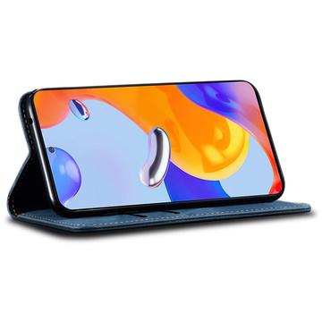 OnePlus 13 Retro Pung med Magnetisk Lukning - Blå
