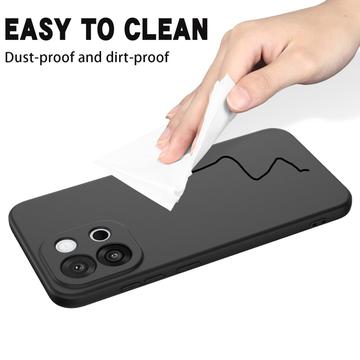 OnePlus 13T/13s Flydende silikone cover med håndrem - sort