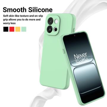 OnePlus 13T/13s Flydende silikone cover med håndrem - grøn